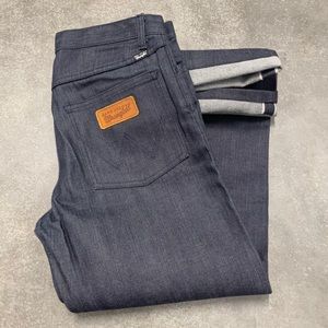 Rare Marc Jacobs Wrangler Selvedge Denim Jeans Mens 32x28 USA Made Straight Fit